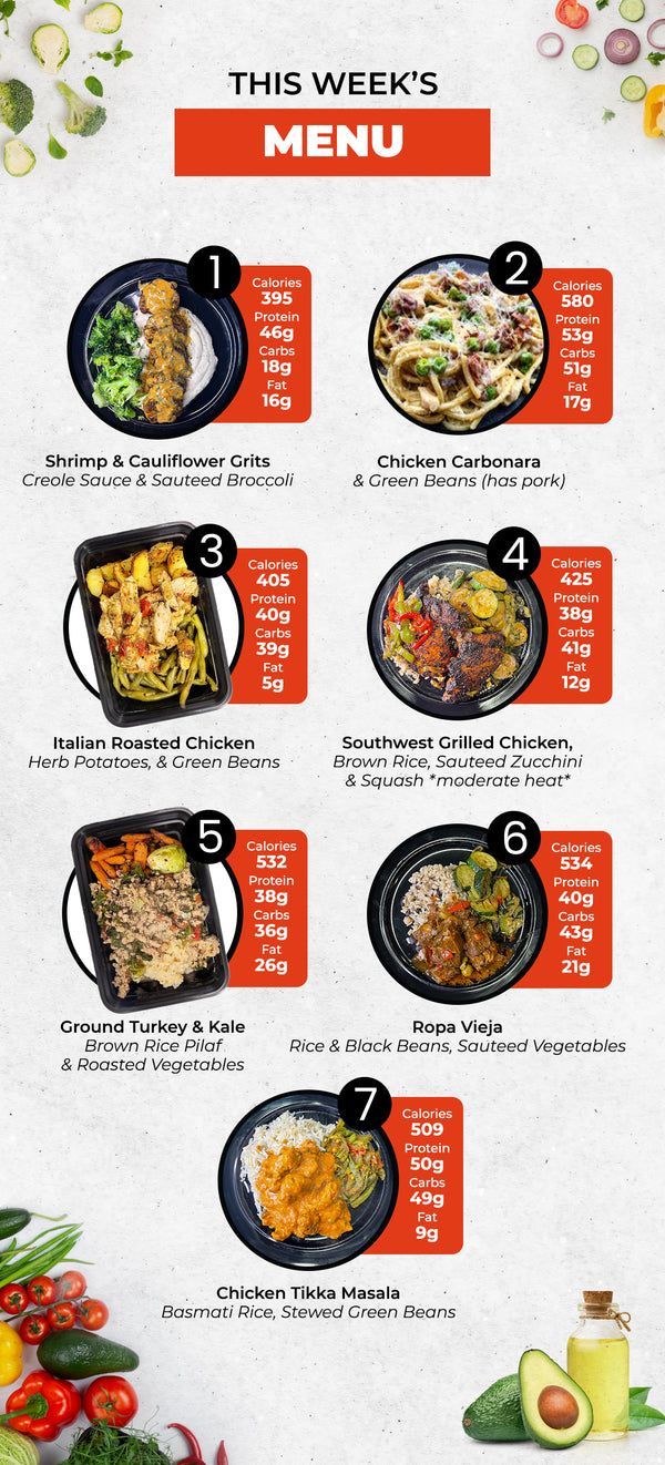Healthy Meal Prep in Huntsville & Madison | 5 Mix & Match Meal Plan - Oct 19th-Oct 25th